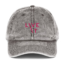 Load image into Gallery viewer, LIVE IT Breast Cancer AWARENESS and SURVIVOR original Vintage Cap