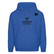 Load image into Gallery viewer, LIVE IT Pride Unisex AGE OF INNOCENCE IS BACK original Hoodie - royal blue
