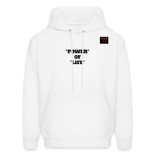 Load image into Gallery viewer, LIVE IT Men&#39;s POWER OF LIFE original Men&#39;s Hoodie - white
