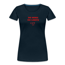 Load image into Gallery viewer, LIVE IT Women’s DO MORE NO LIMITS original Women&#39;s Organic T-Shirt - deep navy
