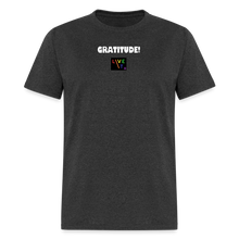 Load image into Gallery viewer, LIVE IT Pride Unisex GRATITUDE original Classic T-Shirt - heather black
