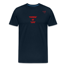 Load image into Gallery viewer, LIVE IT Men’s POWER OF LIFE original Men&#39;s Organic T-Shirt - deep navy
