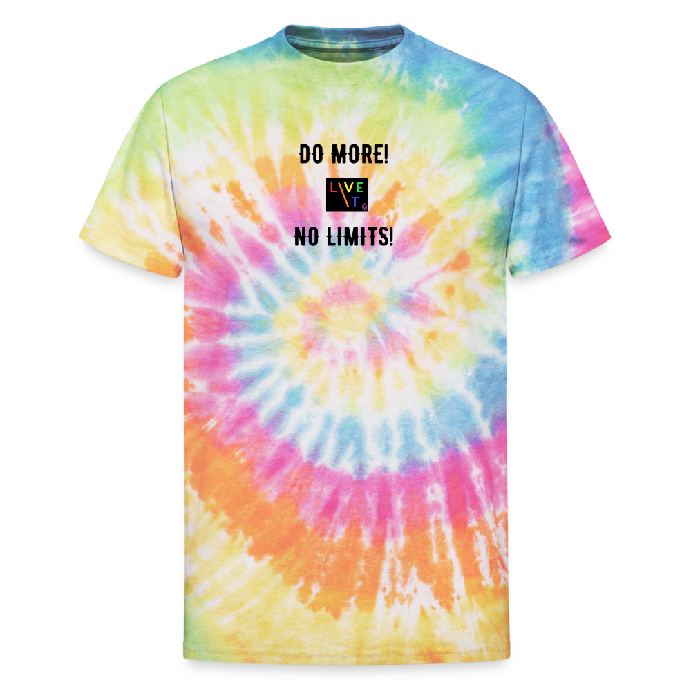 LIVE IT Pride Unisex DO MORE NO LIMITS original Tie Dye T-Shirt - rainbow