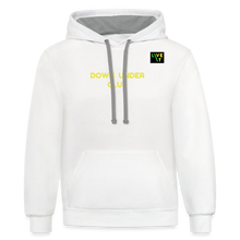 Load image into Gallery viewer, LIVE IT Aussie Unisex DOWN UNDER CLUB original Contrast Hoodie - white/gray
