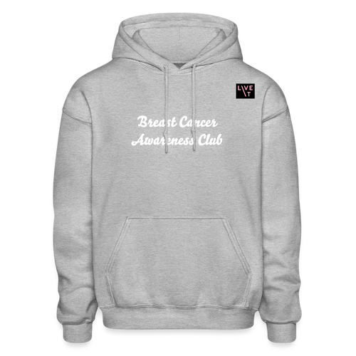 LIVE IT Breast Cancer Unisex AWARENESS CLUB original Hoodie - heather gray