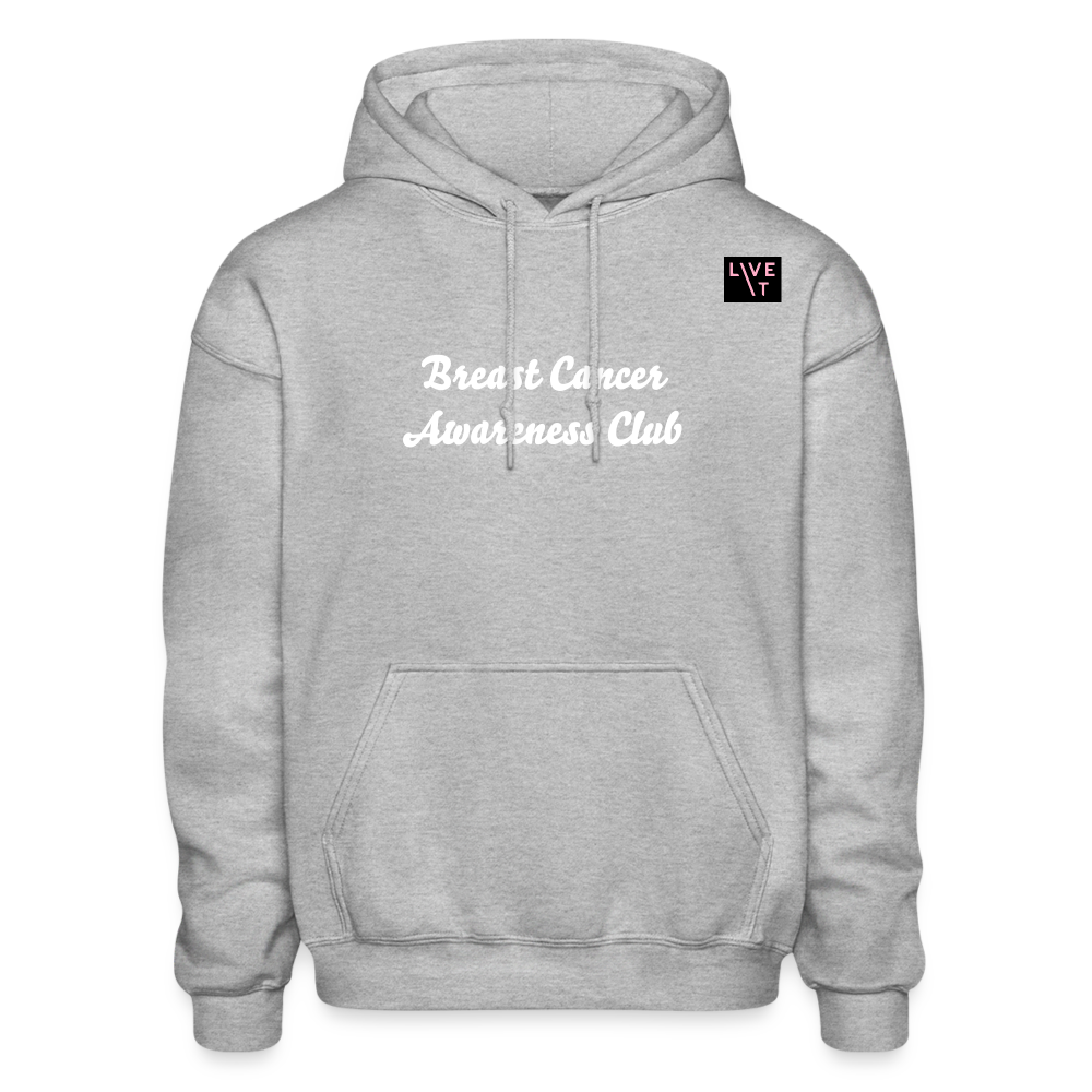 LIVE IT Breast Cancer Unisex AWARENESS CLUB original Hoodie - heather gray