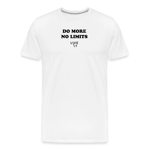 LIVE IT Men’s DO MORE NO LIMITS original Men's Organic T-Shirt - white