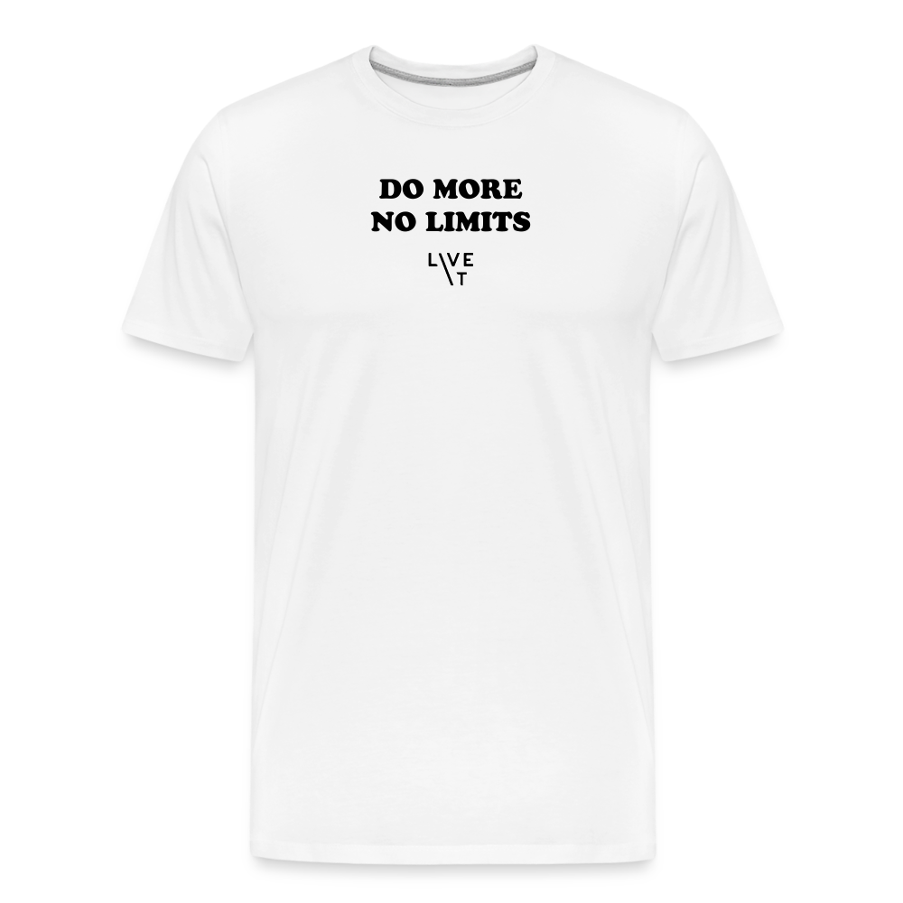 LIVE IT Men’s DO MORE NO LIMITS original Men's Organic T-Shirt - white