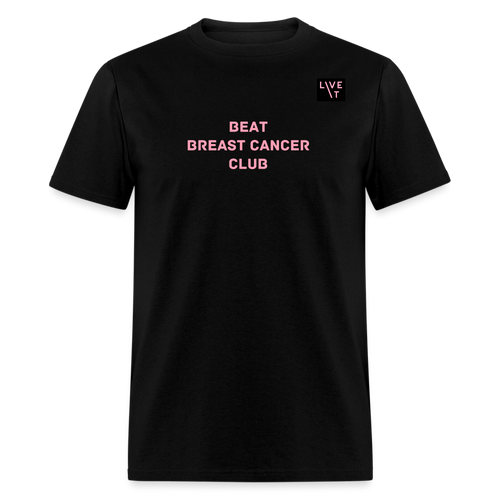 LIVE IT Breast Cancer Unisex BEAT CLUB original Classic T-Shirt - black