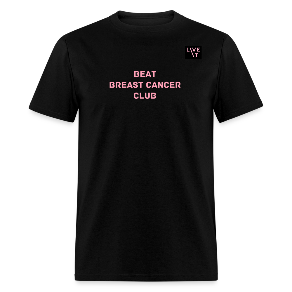 LIVE IT Breast Cancer Unisex BEAT CLUB original Classic T-Shirt - black