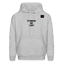 Load image into Gallery viewer, LIVE IT Men&#39;s POWER OF LIFE original Men&#39;s Hoodie - heather gray
