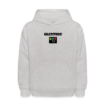 Load image into Gallery viewer, LIVE IT Kids GRATITUDE original Hoodie - heather gray
