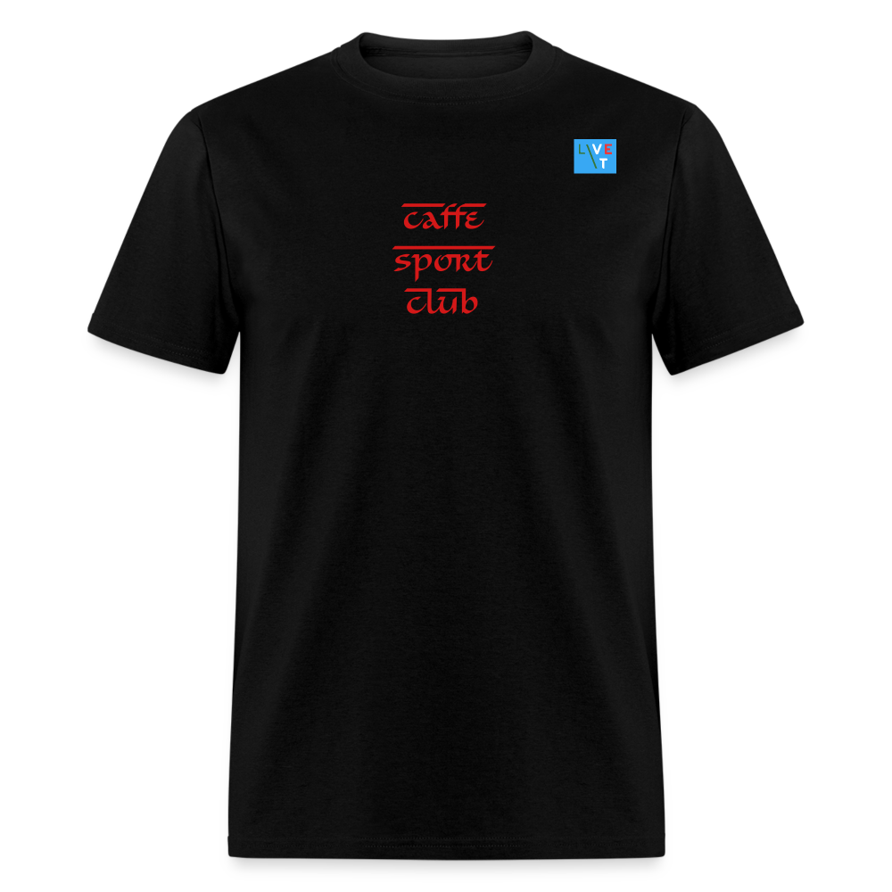 LIVE IT Italia Unisex CAFFE SPORT CLUB original Classic T-Shirt - black