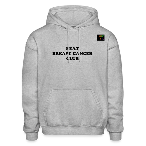 LIVE IT Pride Breast Cancer Unisex BEAT CLUB original Hoodie - heather gray