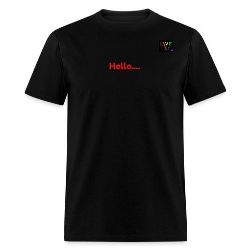 LIVE IT Pride Unisex HELLO GOODBYE original Classic T-Shirt - black