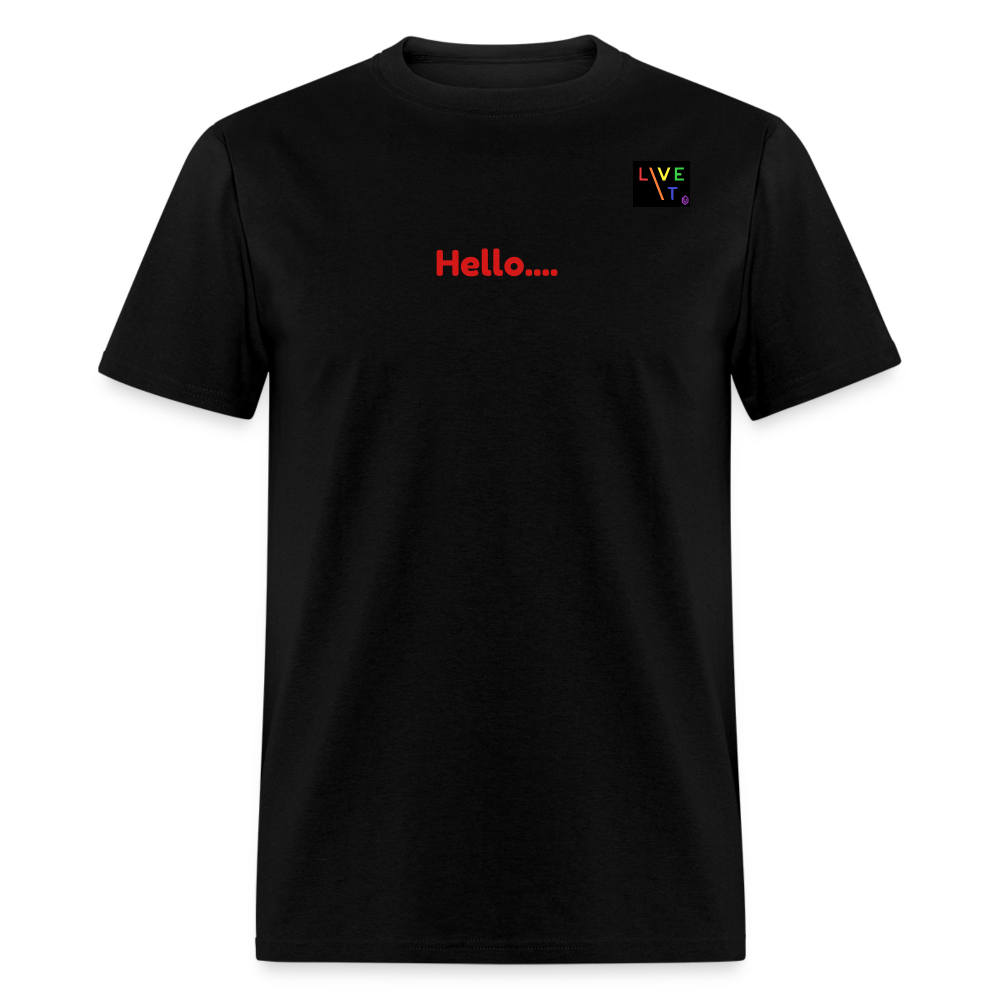 LIVE IT Pride Unisex HELLO GOODBYE original Classic T-Shirt - black