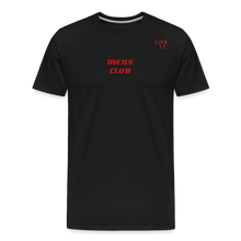 Load image into Gallery viewer, LIVE IT Men’s &quot;MEN&#39;S CLUB&quot; original Men&#39;s Organic T-Shirt - black
