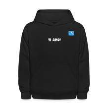 Load image into Gallery viewer, LIVE IT Kids Italia TI AMO original Hoodie - black
