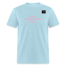 Load image into Gallery viewer, LIVE IT Breast Cancer Unisex BEAT CLUB original Classic T-Shirt - powder blue
