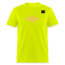 Load image into Gallery viewer, LIVE IT Pride Breast Cancer Unisex BEAT CLUB Original Classic T-Shirt - safety green
