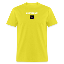 Load image into Gallery viewer, LIVE IT Pride Unisex GRATITUDE original Classic T-Shirt - yellow
