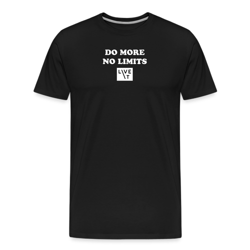 LIVE IT Men’s DO MORE NO LIMITS original Men's Organic T-Shirt - black