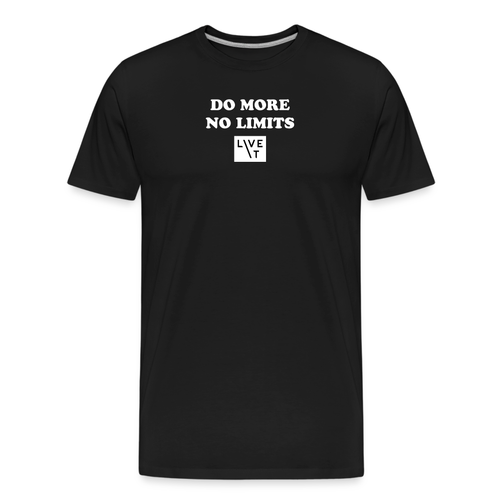 LIVE IT Men’s DO MORE NO LIMITS original Men's Organic T-Shirt - black