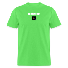 Load image into Gallery viewer, LIVE IT Pride Unisex GRATITUDE original Classic T-Shirt - kiwi
