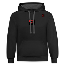 Load image into Gallery viewer, LIVE IT Unisex original Contrast Hoodie - black/asphalt
