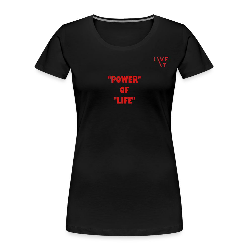 LIVE IT Women’s POWER OF LIFE original Women's Organic T-Shirt - black