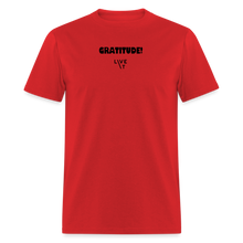 Load image into Gallery viewer, LIVE IT Unisex GRATITUDE original Classic T-Shirt - red
