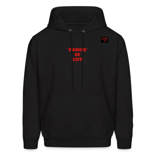 LIVE IT Men's POWER OF LIFE original Men's Hoodie - black