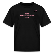 Load image into Gallery viewer, LIVE IT Kids Breast Cancer BEAT CLUB original Youth T-Shirt - black
