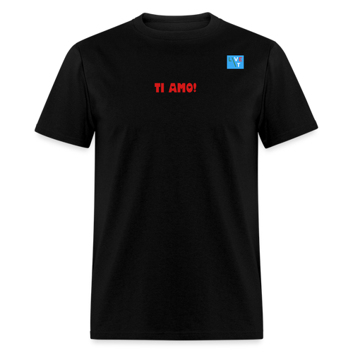 LIVE IT Italia Unisex TI AMO original Classic T-Shirt - black
