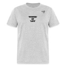 Load image into Gallery viewer, LIVE IT Unisex POWER OF LIFE original Classic T-Shirt - heather gray
