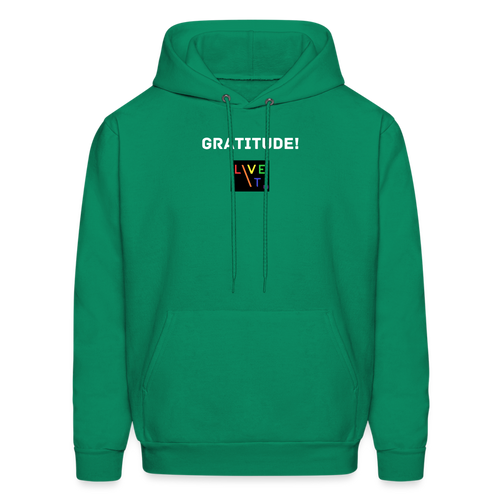 LIVE IT Pride Unisex GRATITUDE original Hoodie - kelly green