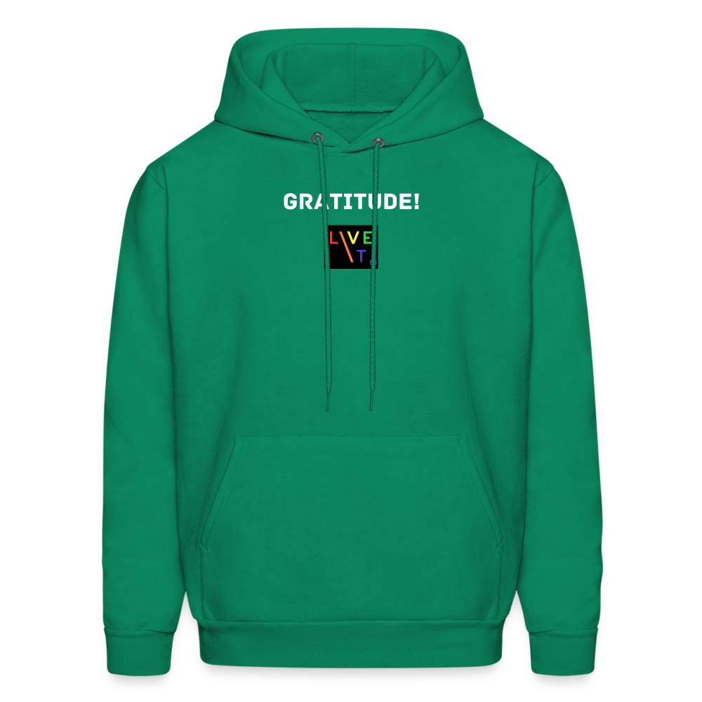 LIVE IT Pride Unisex GRATITUDE original Hoodie - kelly green