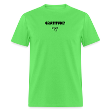 Load image into Gallery viewer, LIVE IT Unisex GRATITUDE original Classic T-Shirt - kiwi
