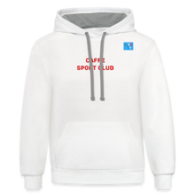 Load image into Gallery viewer, LIVE IT Italia Unisex CAFFE SPORT CLUB original Contrast Hoodie - white/gray
