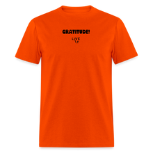 Load image into Gallery viewer, LIVE IT Unisex GRATITUDE original Classic T-Shirt - orange
