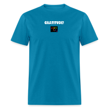 Load image into Gallery viewer, LIVE IT Pride Unisex GRATITUDE original Classic T-Shirt - turquoise
