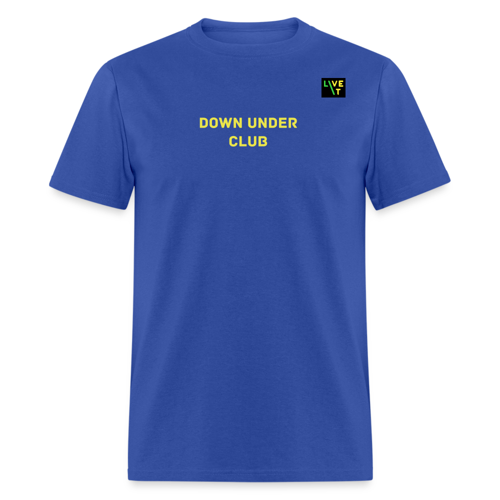 LIVE IT Aussie Unisex DOWN UNDER CLUB original Classic T-Shirt - royal blue