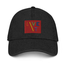 Load image into Gallery viewer, LIVE IT Pride signature Denim Cap
