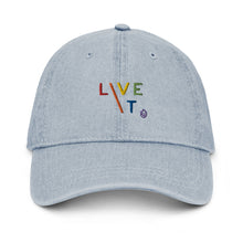 Load image into Gallery viewer, LIVE IT Pride original Denim Cap
