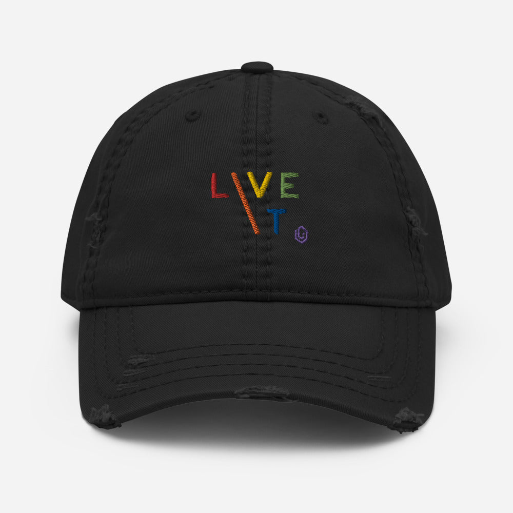 LIVE IT Pride original Distressed Cap