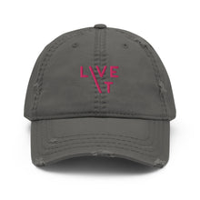 Load image into Gallery viewer, LIVE IT Breast Cancer AWARENESS and SURVIVOR original Distressed Cap
