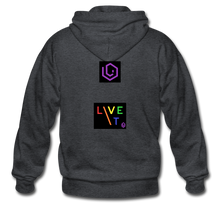 Load image into Gallery viewer, LIVE IT Pride original ZIP Hoodie - deep heather
