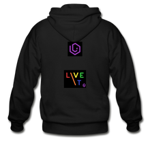 Load image into Gallery viewer, LIVE IT Pride original ZIP Hoodie - black
