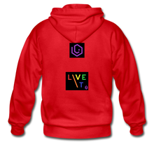 Load image into Gallery viewer, LIVE IT Pride original ZIP Hoodie - red
