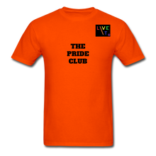 Load image into Gallery viewer, LIVE IT Pride Unisex &quot;PRIDE CLUB&quot; original Classic T-Shirt - orange
